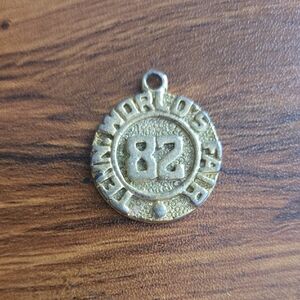 Vintage 1982 Tennessee Worlds Fair Gold-Tone Pendant